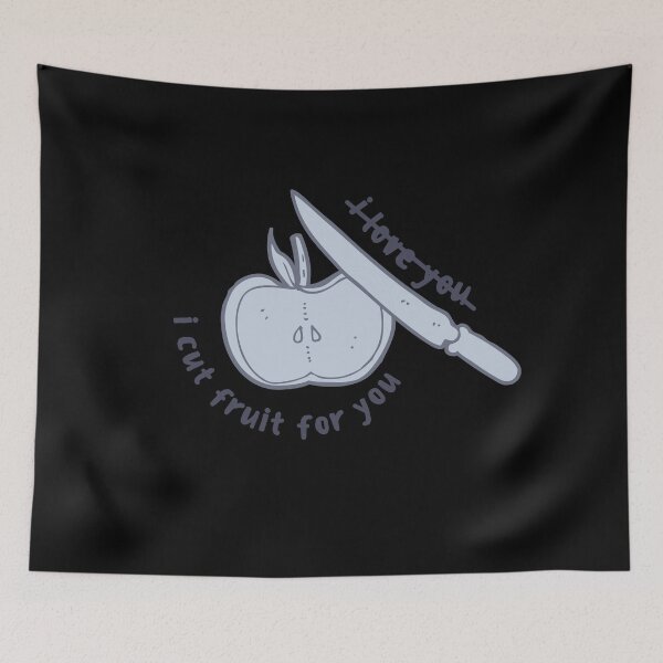 Item preview, I Love You = I Cut Fruit For You (Blue) - Funny Asian Parents Meme  designed and sold by yumiso.