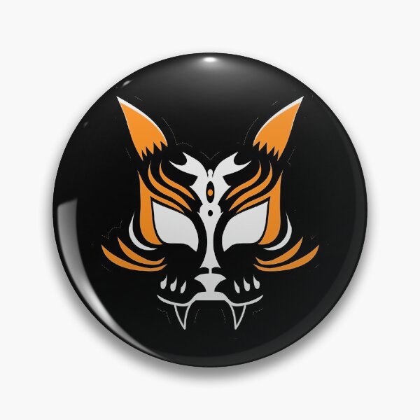 Item preview, Cara oscura de Kitsune - Naranja designed and sold by Art By The Coco.