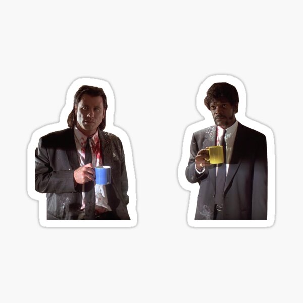 Vincent And Jules Pulp Fiction Sticker