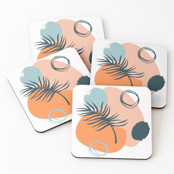 Item preview, Abstract Leaf and Circles designed and sold by ArtEntwined.