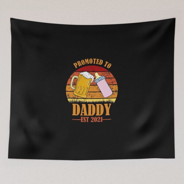 Item preview, Promoted To Daddy Est 2021 Bear And Milk Vintage designed and sold by hoaban1998.