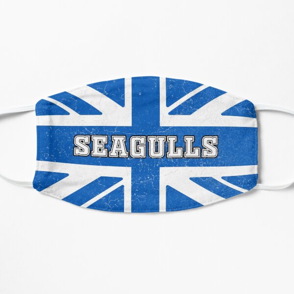 Seagulls Retro Union jack flag Flat Mask