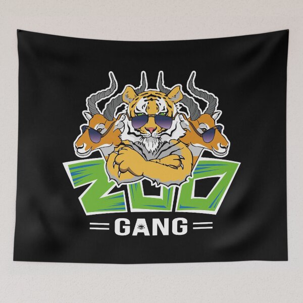 Item preview, Zoo Gang | Natural Color Black Background | Curious Eyeball designed and sold by CuriousEyeball.