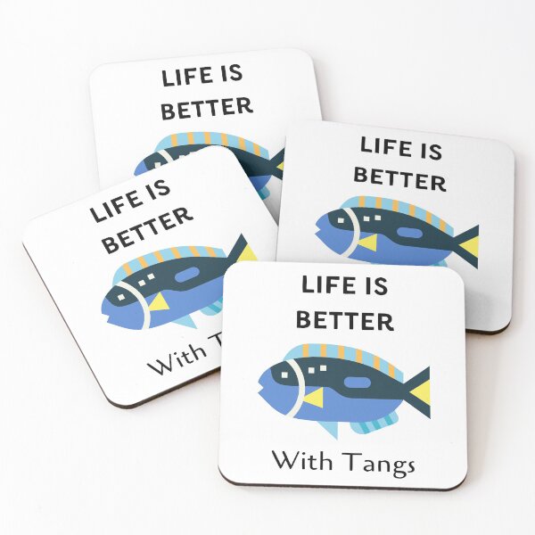 Item preview, life is better with tangs,Funny Fish Tank Aquarium Lover Christmas Gift designed and sold by piskwi.