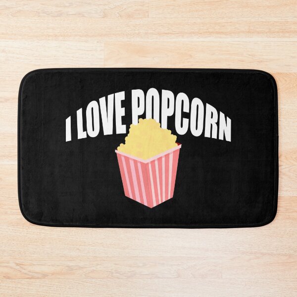 Aperçu de l'œuvre J'aime le pop-corn créée et vendue par kickwear-com.