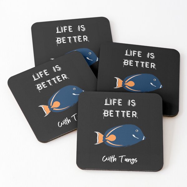 Item preview, life is better with tangs,Funny Fish Tank Aquarium Lover Christmas Gift designed and sold by piskwi.