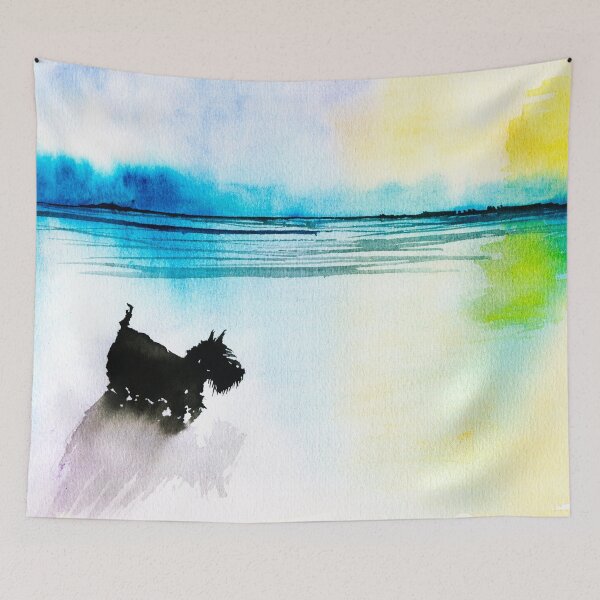Item preview, Scottie Dog 'Seascape' designed and sold by archyscottie.