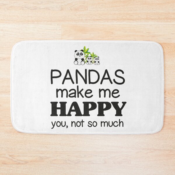 Item preview, Pandas make me happy, you,  not so much designed and sold by della95.