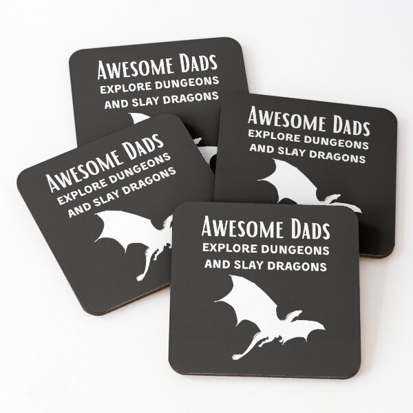 Item preview, awesome dads explore dungeons and slay dragons,funny gift dad christmas gamer designed and sold by piskwi.