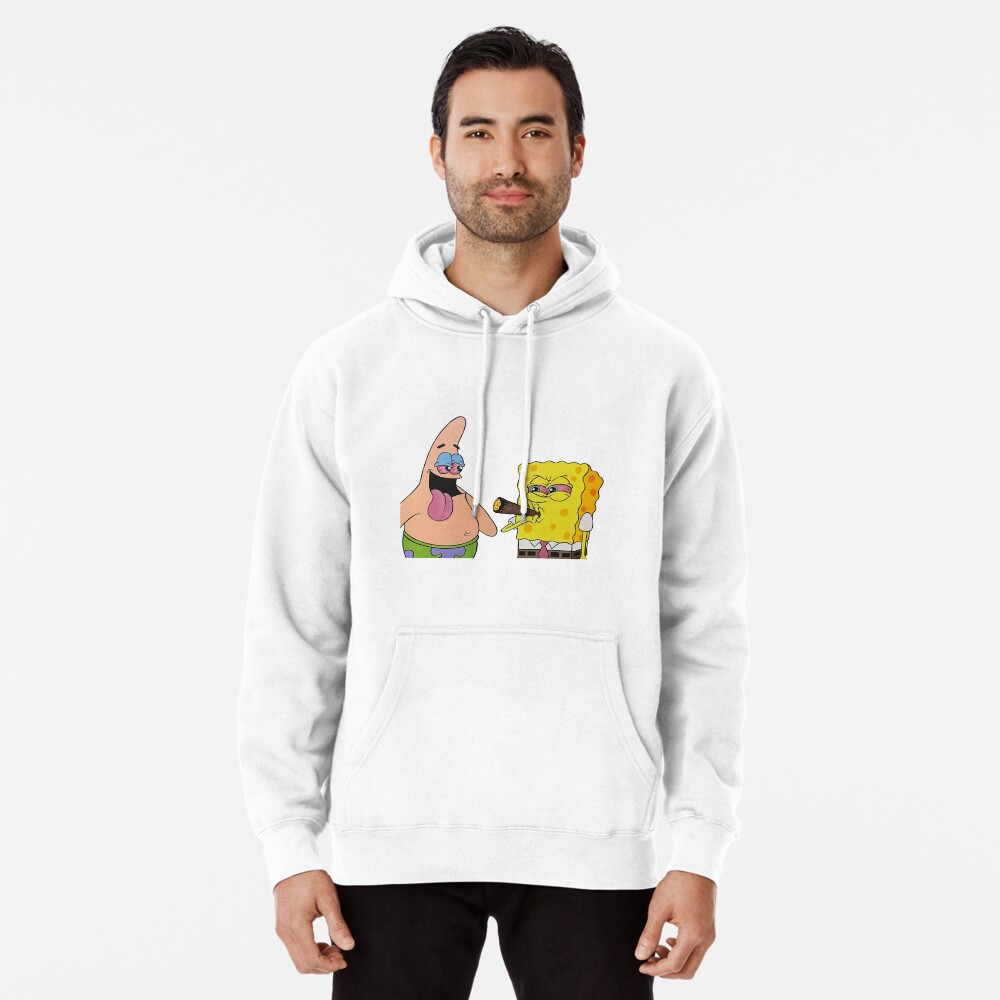 Spongebob and Patrick Feeling Stoney Pullover Hoodie