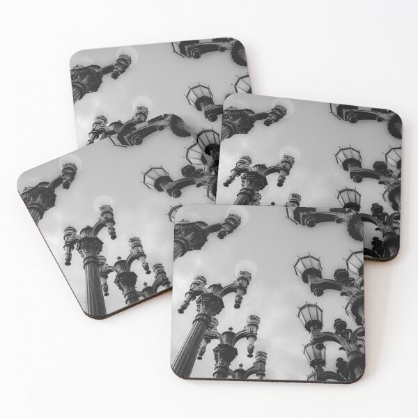Item preview, Urban Light at LACMA Los Angeles California USA in black and white designed and sold by Mrvell.