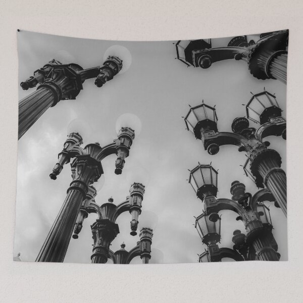 Item preview, Urban Light at LACMA Los Angeles California USA in black and white designed and sold by Mrvell.