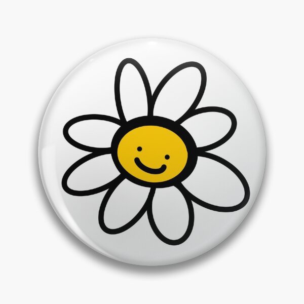 Item preview, smile, sunflower,DAISY,Common daisy,cute daisy,white daisy flower,daisy watercolour,mask designed and sold by bow00wod.