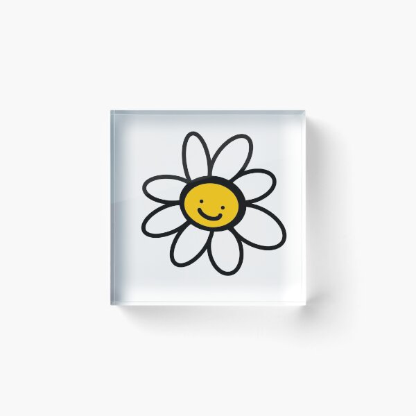 Item preview, smile, sunflower,DAISY,Common daisy,cute daisy,white daisy flower,daisy watercolour,mask designed and sold by bow00wod.