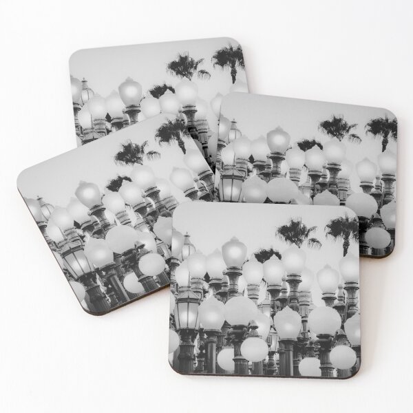 Item preview, Urban Light at LACMA Los Angeles California USA in black and white designed and sold by Mrvell.