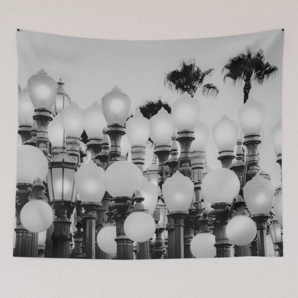 Item preview, Urban Light at LACMA Los Angeles California USA in black and white designed and sold by Mrvell.