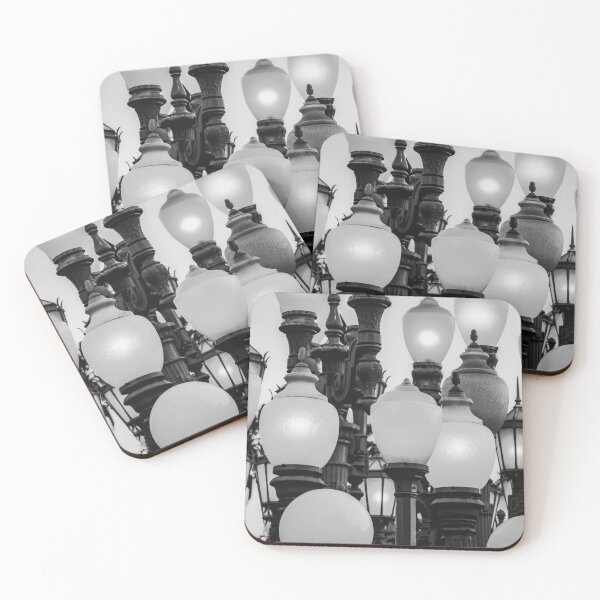Item preview, Urban Light at LACMA Los Angeles California USA in black and white designed and sold by Mrvell.