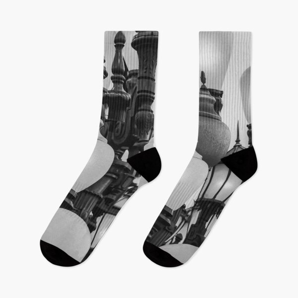 Item preview, Urban Light at LACMA Los Angeles California USA in black and white designed and sold by Mrvell.