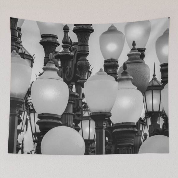 Item preview, Urban Light at LACMA Los Angeles California USA in black and white designed and sold by Mrvell.