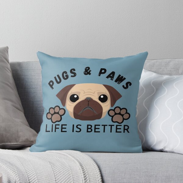 Item preview, Pugs y patas: la vida es mejor designed and sold by Atleta-Cali.
