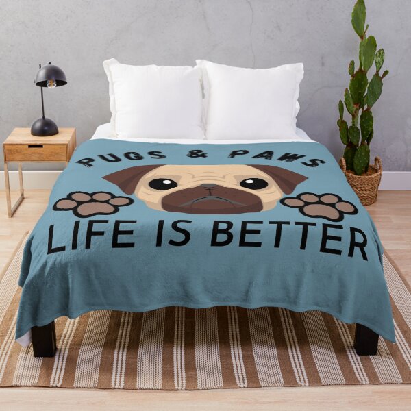 Item preview, Pugs and paws - Life is better designed and sold by Atleta-Cali.