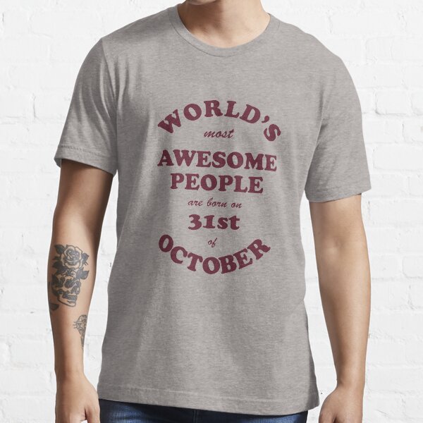 Item preview, Awesome People are born on 31st of October designed and sold by beloknet.
