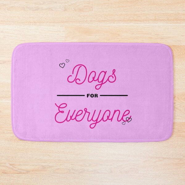 Item preview, DOGS FOR EVERYBODY PINK WITH HEARTS  designed and sold by ARUN VASWANI.