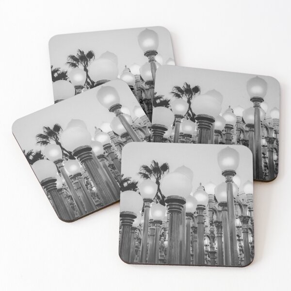 Item preview, Urban Light at LACMA Los Angeles California USA in black and white designed and sold by Mrvell.