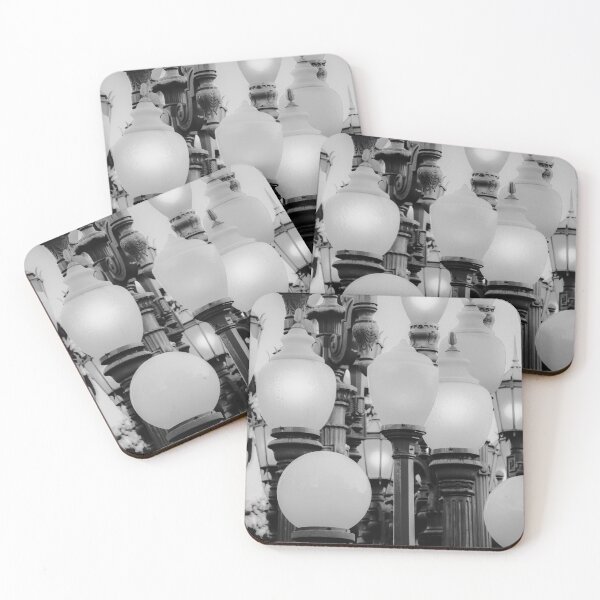 Item preview, Urban Light at LACMA Los Angeles California USA in black and white designed and sold by Mrvell.