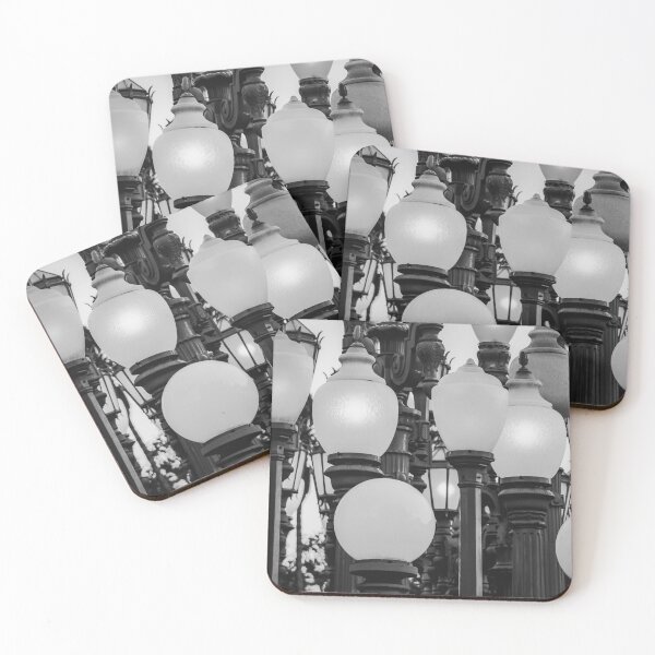 Item preview, Urban Light at LACMA Los Angeles California USA in black and white designed and sold by Mrvell.