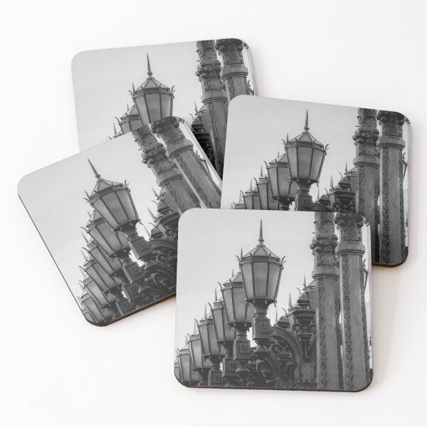 Item preview, Urban Light at LACMA Los Angeles California USA in black and white designed and sold by Mrvell.