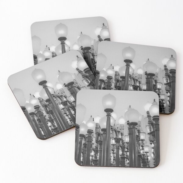 Item preview, Urban Light at LACMA Los Angeles California USA in black and white designed and sold by Mrvell.