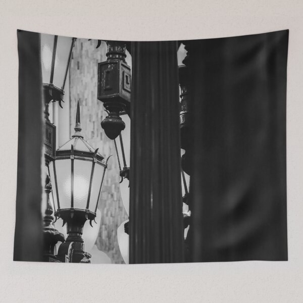 Item preview, Urban Light at LACMA Los Angeles California USA in black and white designed and sold by Mrvell.