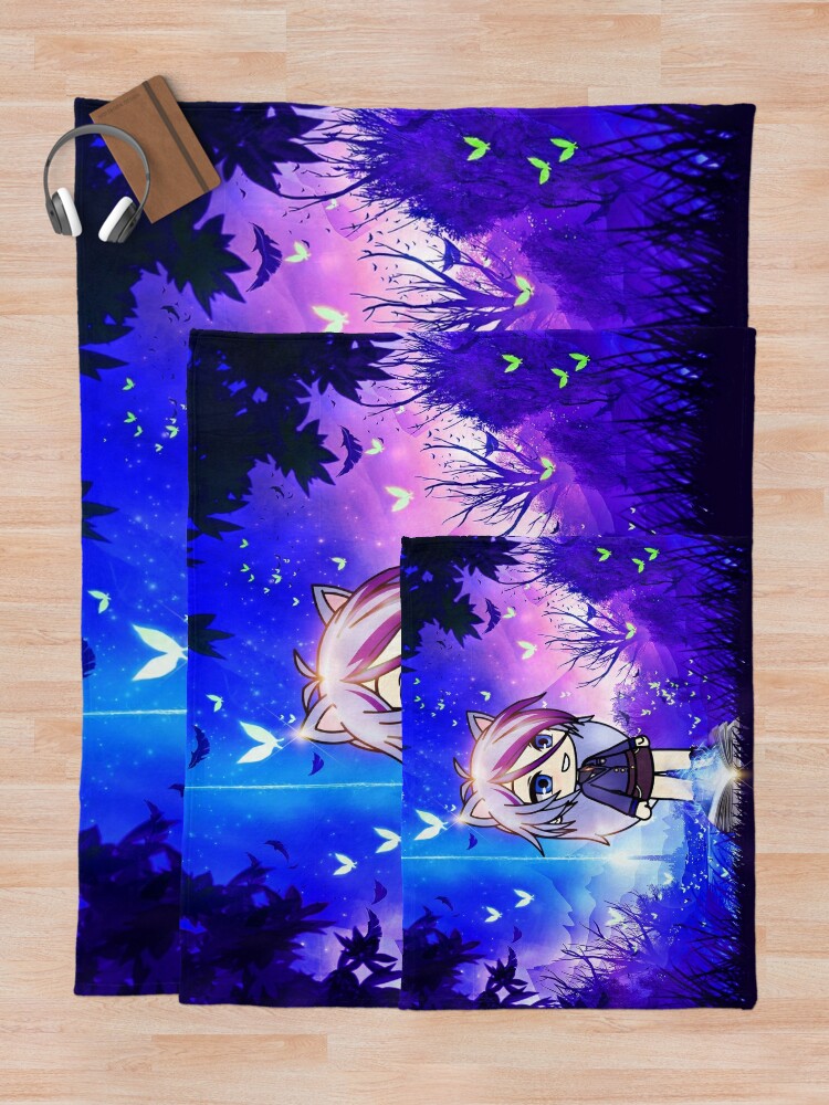 Alternate view of Gacha life in the magic forest Throw Blanket