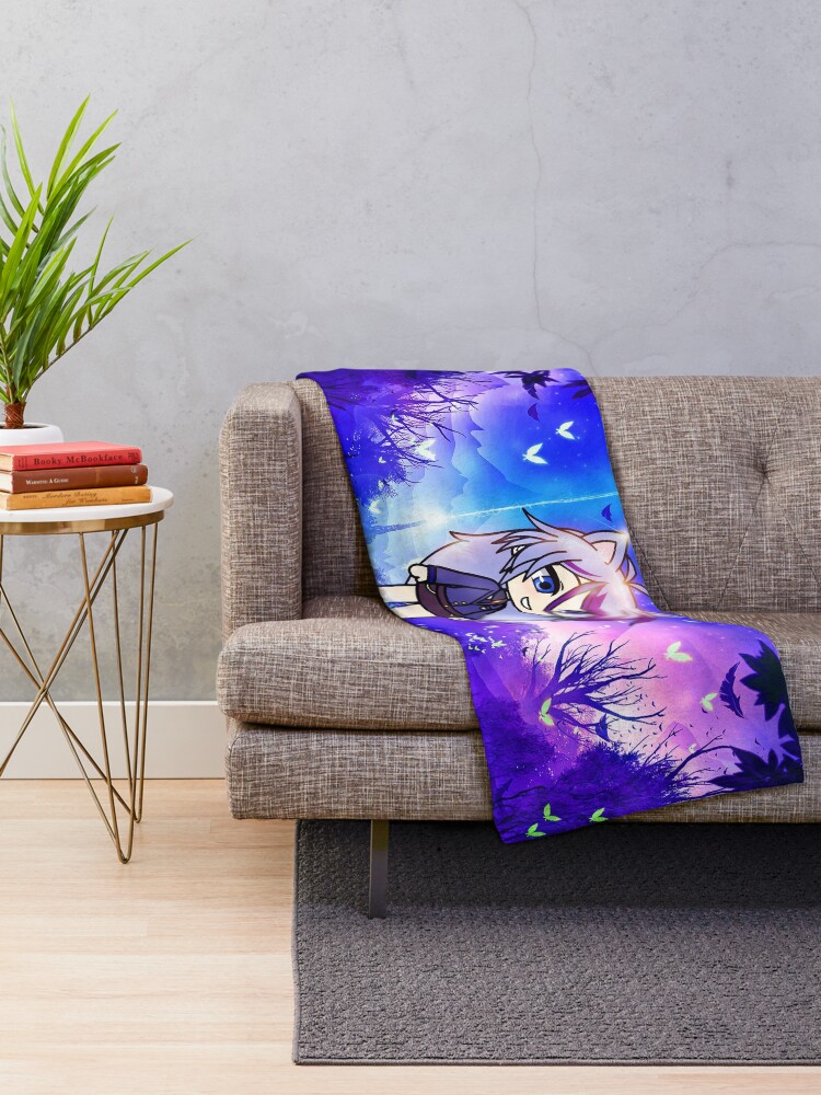Alternate view of Gacha life in the magic forest Throw Blanket