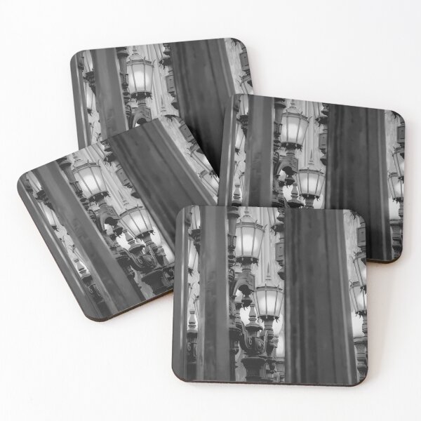 Item preview, Urban Light at LACMA Los Angeles California USA in black and white designed and sold by Mrvell.
