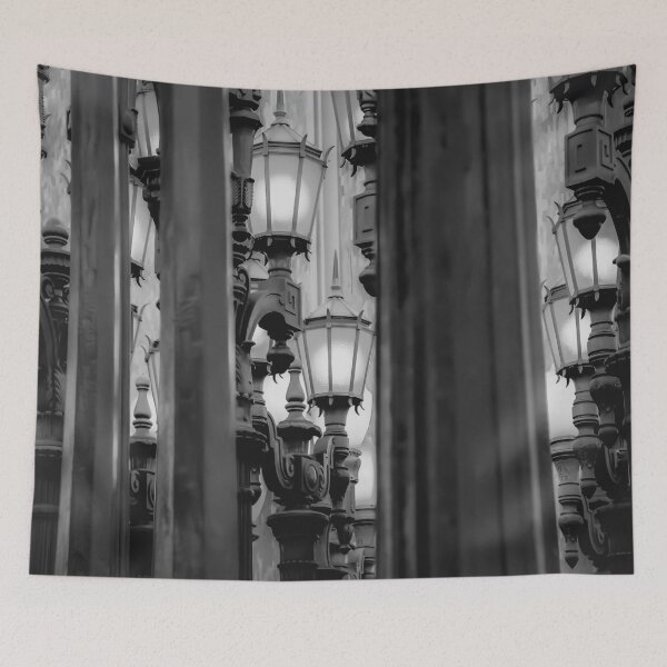 Item preview, Urban Light at LACMA Los Angeles California USA in black and white designed and sold by Mrvell.