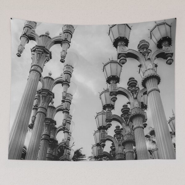 Item preview, Urban Light at LACMA Los Angeles California USA in black and white designed and sold by Mrvell.