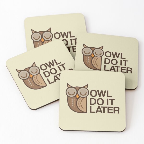 Item preview, Owl Do It Later designed and sold by Andantino.