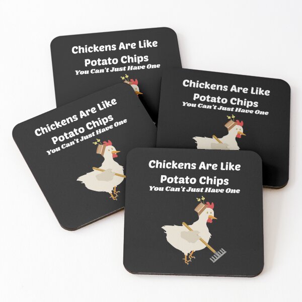 Item preview, chickens are like potato chips you can't just have one,funny shirt gift animal  designed and sold by piskwi.