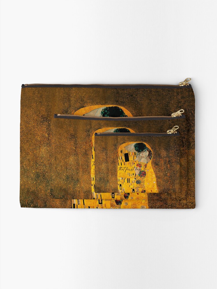 Alternate view of DER KUSS The kiss THE KISS Gustav Klimt Zipper Pouch