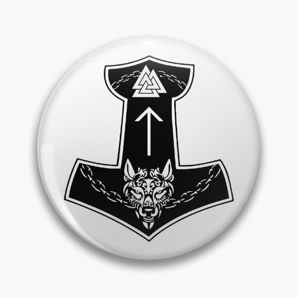 Item preview, Thor's Hammer Wolf Viking Symbol designed and sold by Astralia.