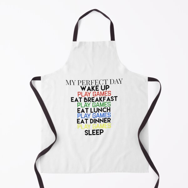 Item preview, My Perfect Day Wake Up Play Games Eat Breakfast Lunch Dinner designed and sold by ChibiSekai.