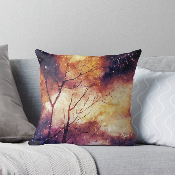Item preview, Glowing Red Winter Land Abstract Painting designed and sold by Crimson-Spell.
