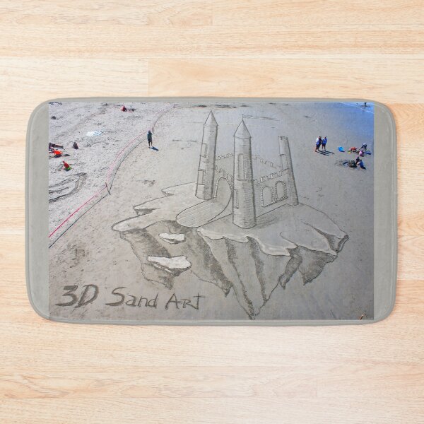 Item preview, Floating Castle 3D Sand Art By Constanza Nightingale (Chile) & David Rendu (France) At New Brighton Beach designed and sold by Phil Le Cren.