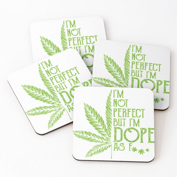 Item preview, I'm Not Perfect But I'm Dope As Fuck Weed 420 Stoner Gift Pullover Hoodie designed and sold by Brianconner.