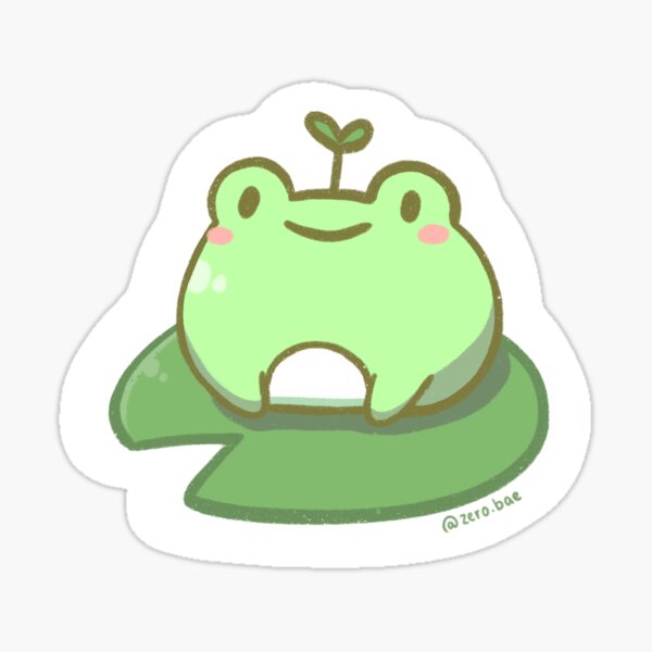Kawaii Frog Lily Pad
