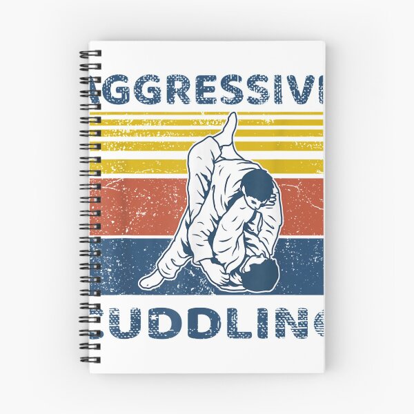 Item preview, Jiu Jitsu Shirts Aggressive Cuddling Vintage BJJ MMA Jujitsu T-Shirt designed and sold by Brianconner.