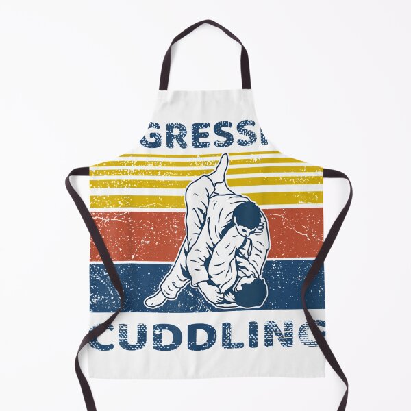 Item preview, Jiu Jitsu Shirts Aggressive Cuddling Vintage BJJ MMA Jujitsu T-Shirt designed and sold by Brianconner.