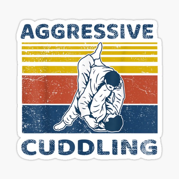 Item preview, Jiu Jitsu Shirts Aggressive Cuddling Vintage BJJ MMA Jujitsu T-Shirt designed and sold by Brianconner.